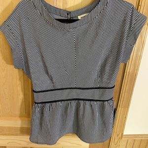 Back and white stripped blouse